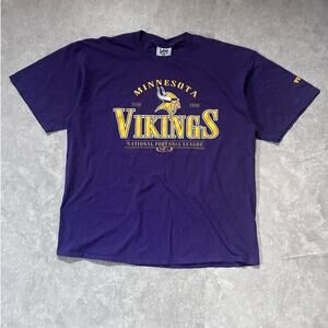 90s Vintage Minnesota Vikings Lee Sport Purple T Shirt Size XXL